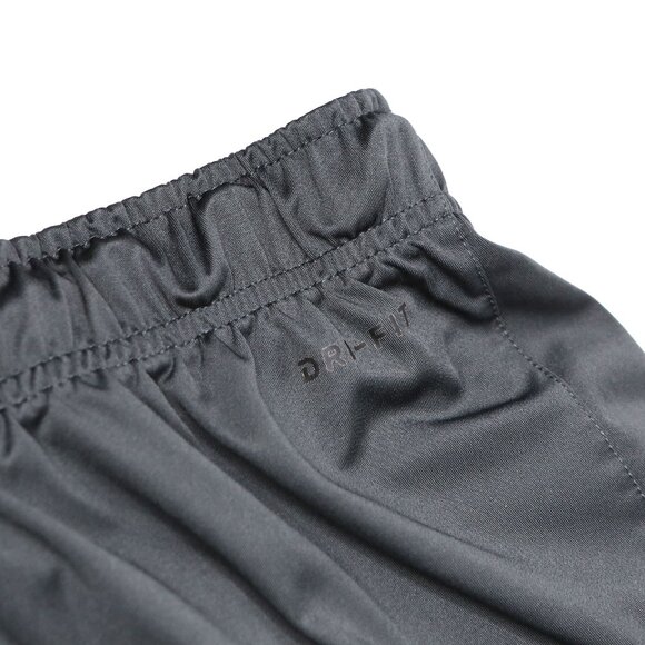 Nike Pro Dri-Fit Youth Shorts Grey Loose Drawstring Elastic Waist Swoosh Pocket - Picture 4 of 13
